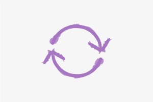 Arrow purple drawing